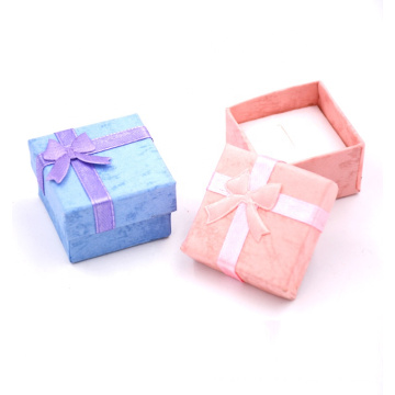 Fashion Colorful Giftbox New Jewelry Organizer Box Rings Storage Cube Box Small Gift Box For Rings Earrings